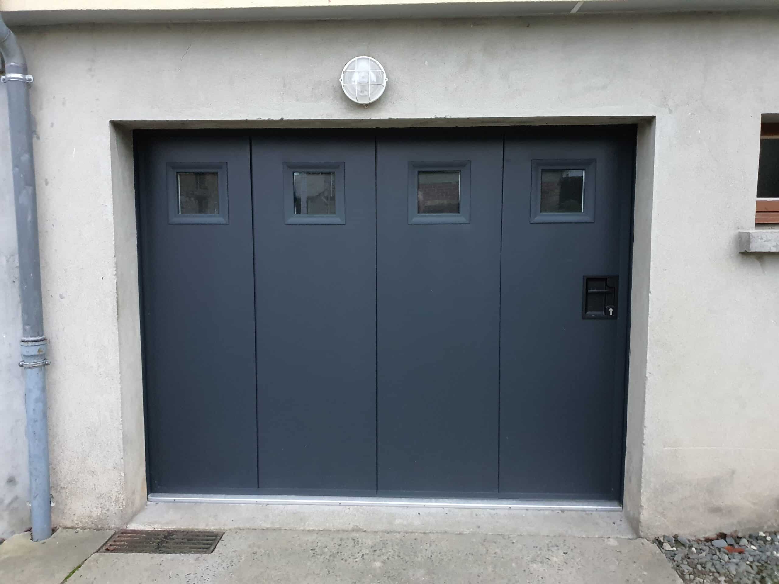 Installation porte de garage sur mesure