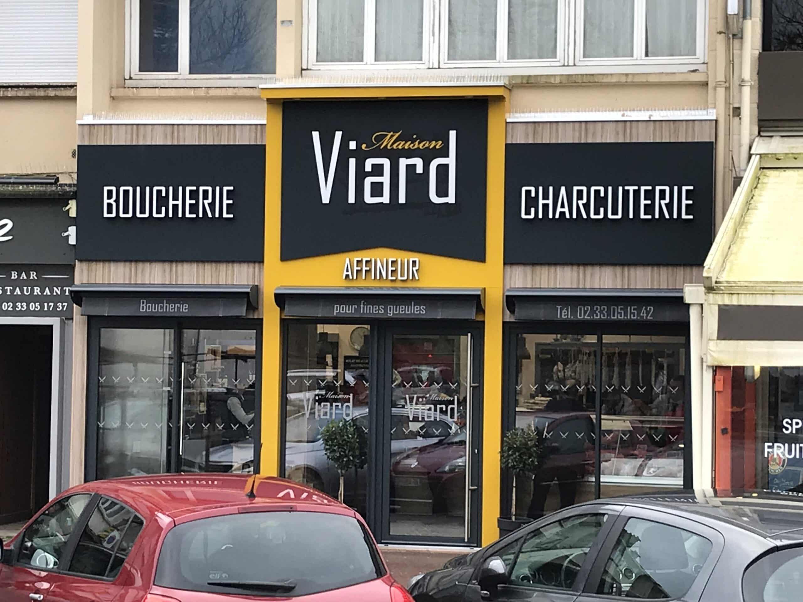 Boucherie Viard (50) - menuiseries extérieures