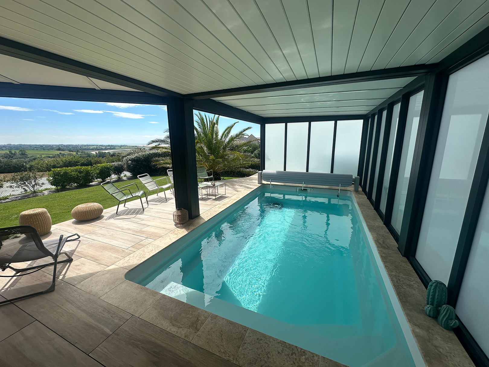 Entreptise Blavait Pergola Normandie piscine